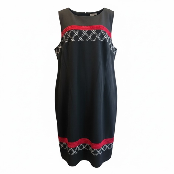 Maya Brooke Black and Red Maxi Dress with Red Blazer - Picture 7 of 12